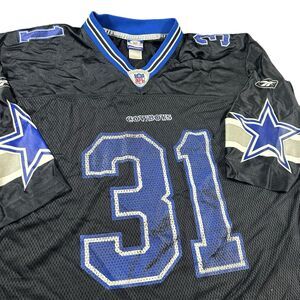 Vintage Dallas Cowboys Jersey Mens XXL Black Roy Williams Reebok On Field